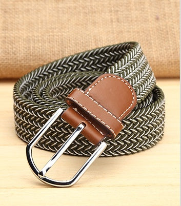 Elastic Woven Men's Belt in 29 Style