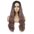 Female Wigs, Wavy Curly Hair, Ladies Wig Head in Brown
