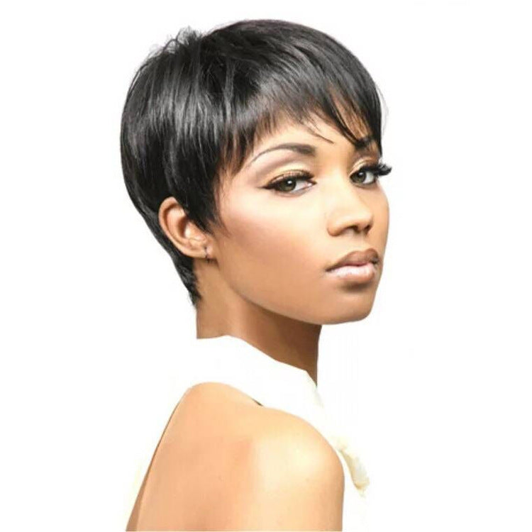 Women's Fashion Wig Headgear in Dark brown
