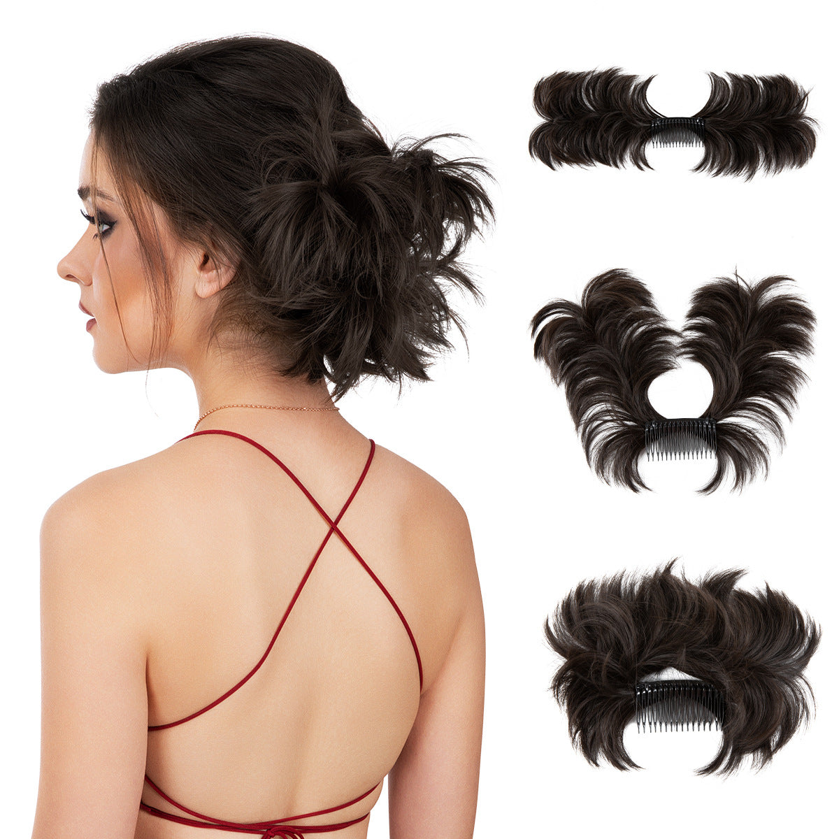 Wig Set Women's Adjustable Grip in Style6