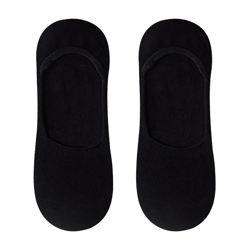 Men's Extra-large Low-cut Invisible Socks, Short Boat in White