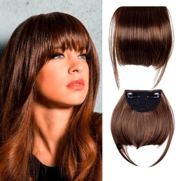 Wig Female Air Bangs Sideburns Qi