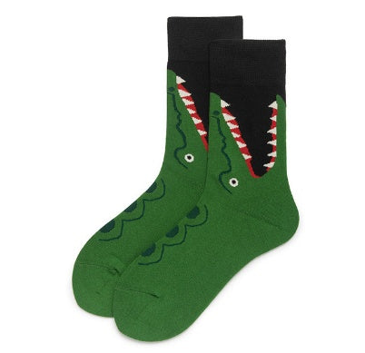 Socks Tube Cartoon Athletic in Zebra stripes