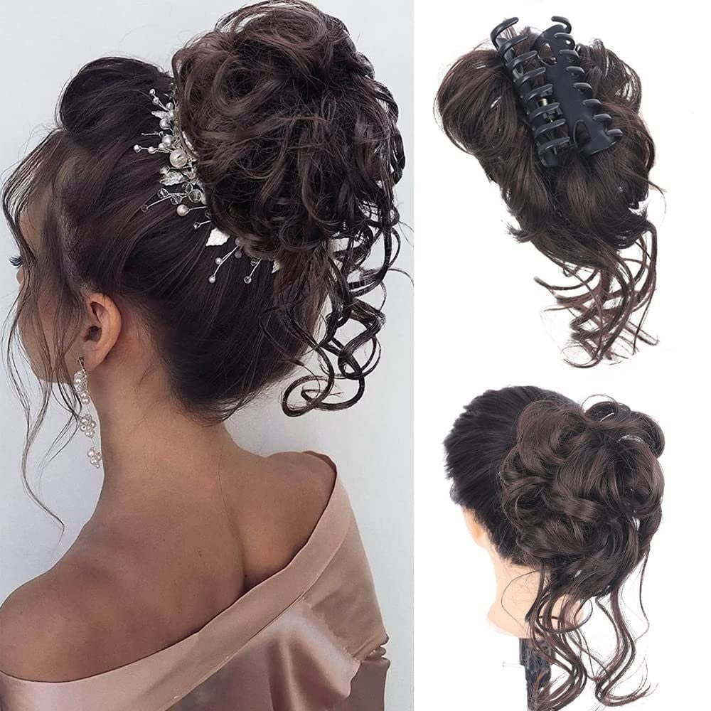 Ponytail Wig Female Short Hair Grip High Natural & Fluffy Simulation in 60