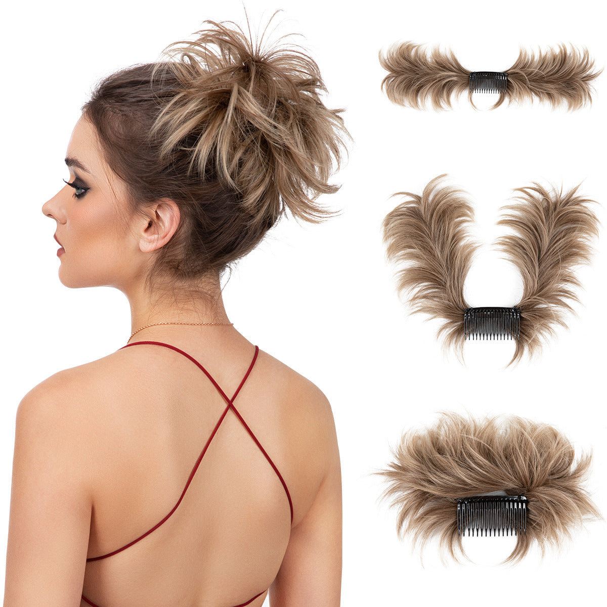 Wig Set Women's Adjustable Grip in 12H24