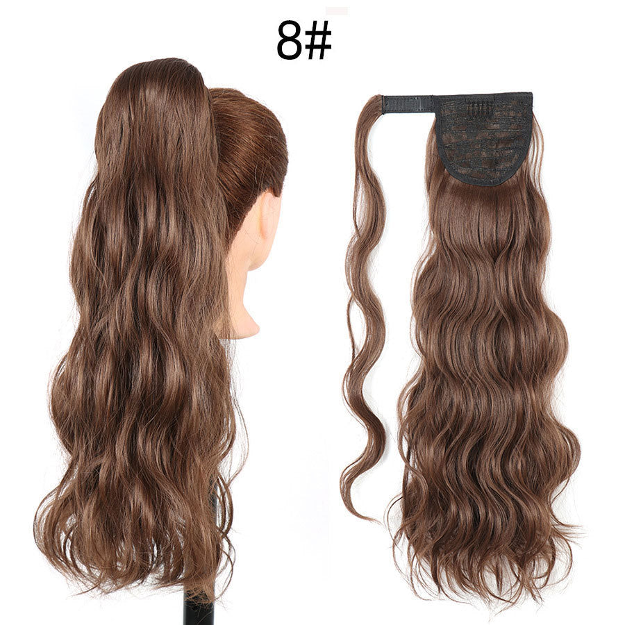 Invisible Velcro Big Wave Ponytail Curly Hair in F24613
