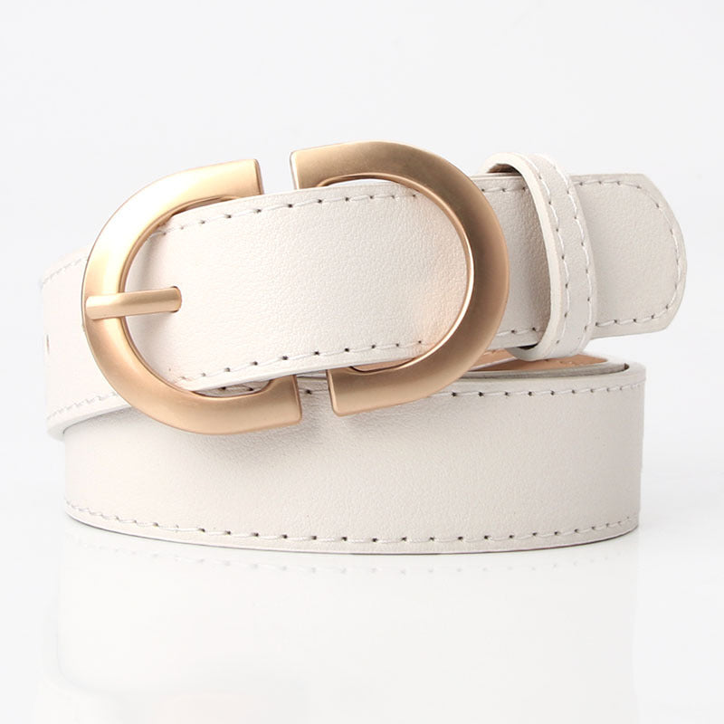 Fashion All-match Women's Light Body Waist Belt in Camel