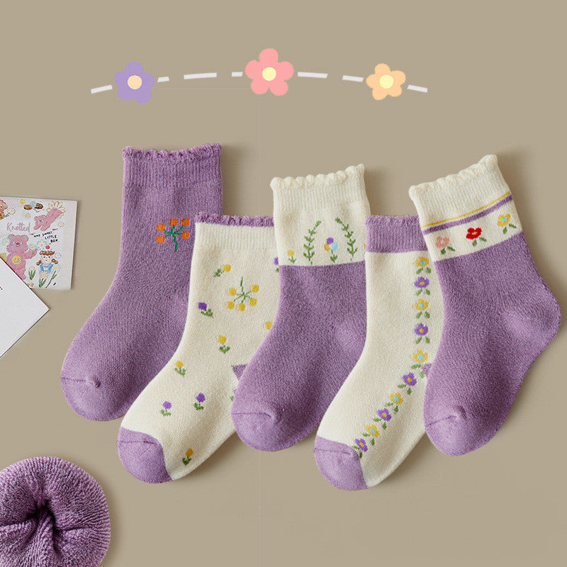 Fashion Thick Terry Socks Cartoon Casual Baby in ML20405