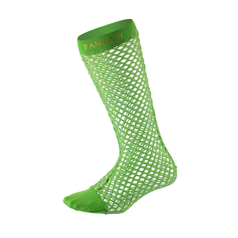 Hollow Mesh Men's Socks Japanese Fishnet in Pink