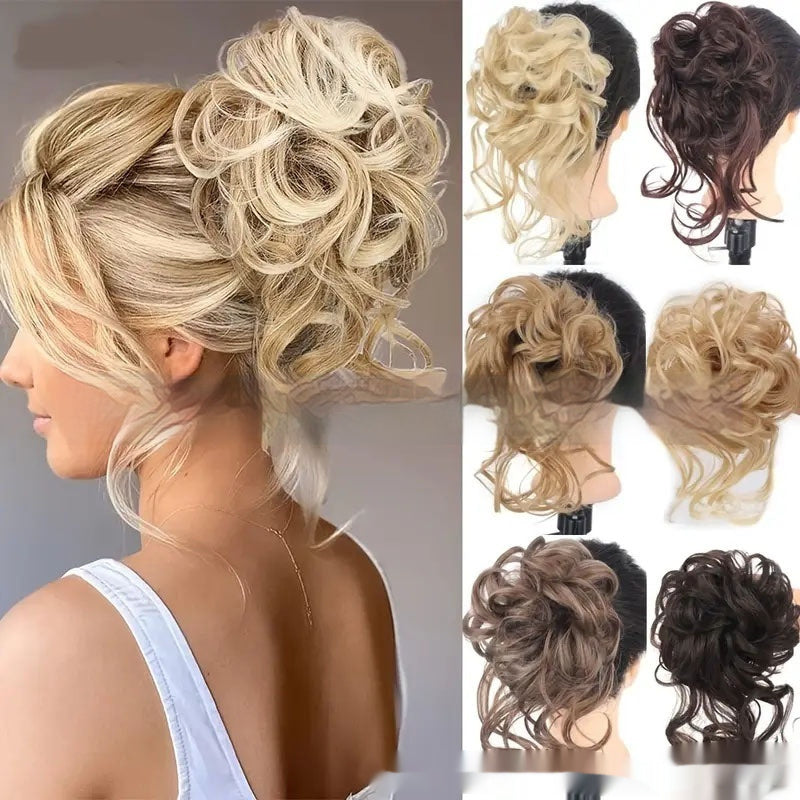 Ponytail Wig Female Short Hair Grip High Natural & Fluffy Simulation in 1 Style