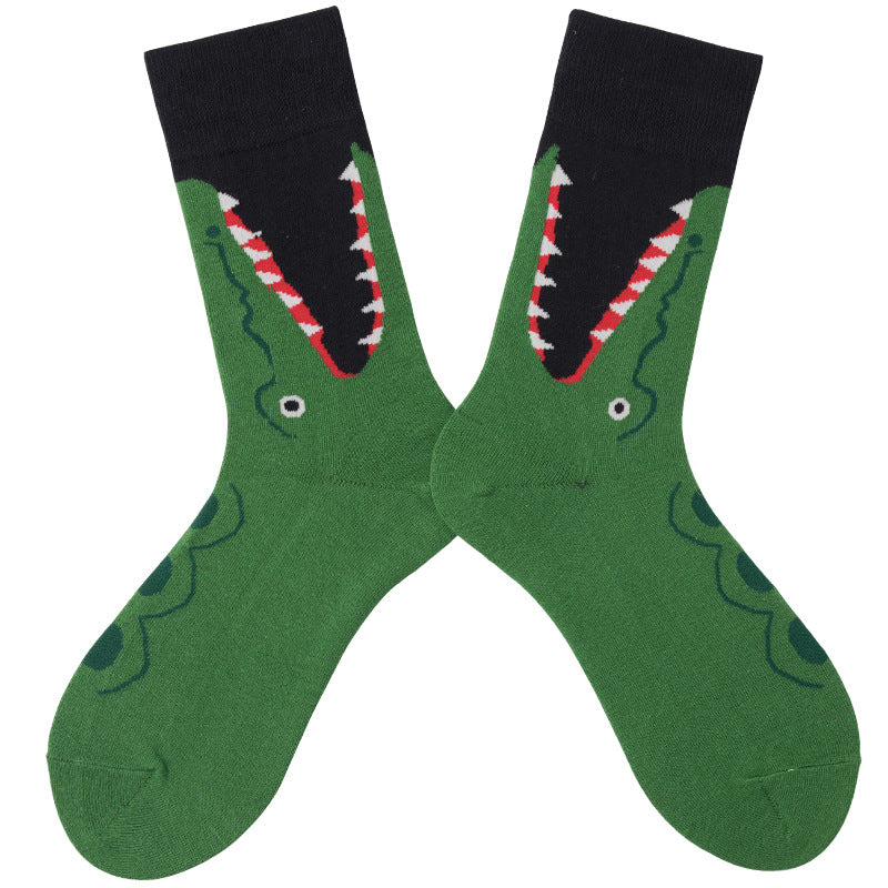 Socks Tube Cartoon Athletic in Crocodile