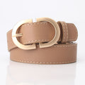 Fashion All-match Women's Light Body Waist Belt in Coffee