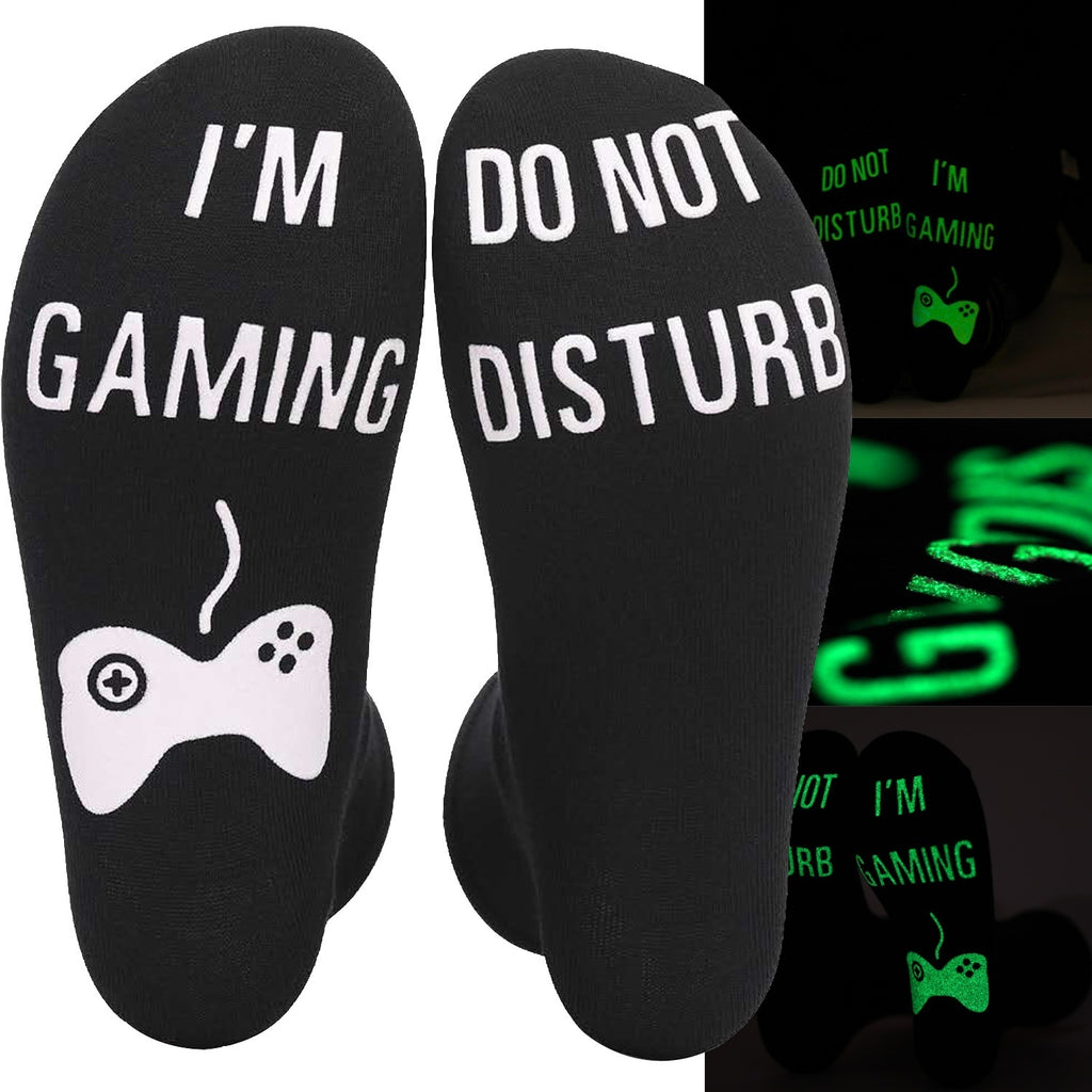 Men's Socks Pure Cotton Letter Printing Dispensing Tube in No Luminous Tube Socks
