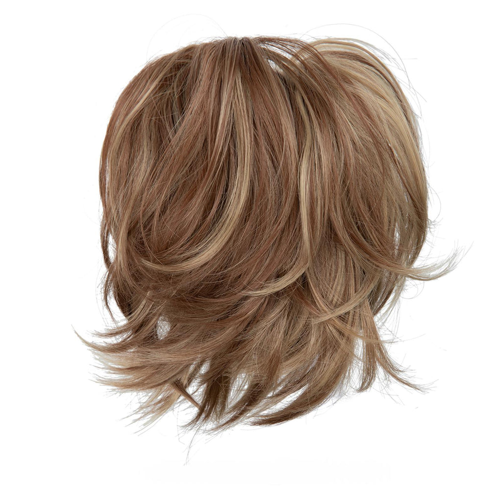 High-temperature Synthetic Hair Wig Clip-on Ponytail Women's Short Style Voluminous Small Curls in 1B171T60