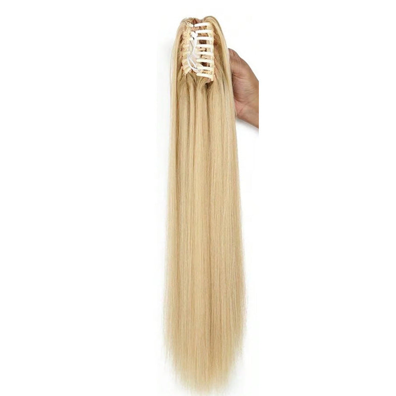 Women's Long Straight Ponytail Wig with Clip-in Medium-length in 103 Style