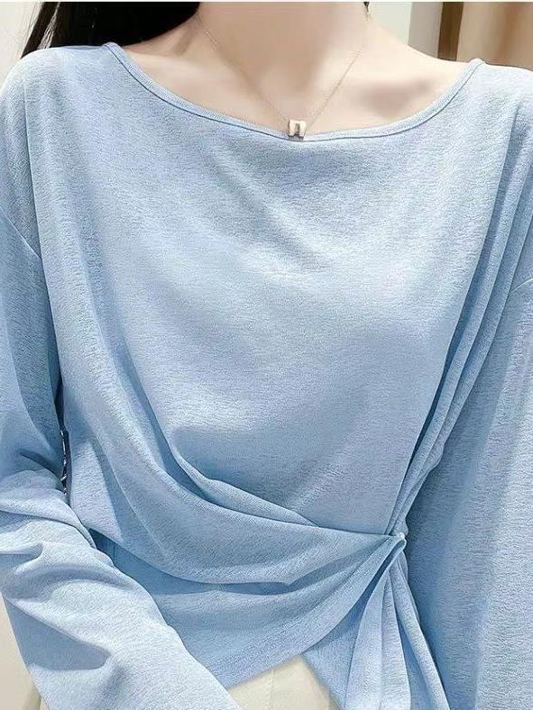 Irregular Summer Loose Thin Sun Protection Clothing for Women in White