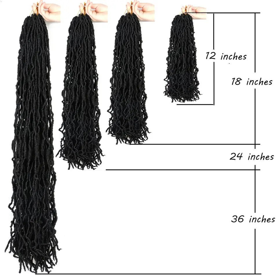 Earthworm Crochet Wig Nulocs Braiding Hair Dreadlocks in 30style