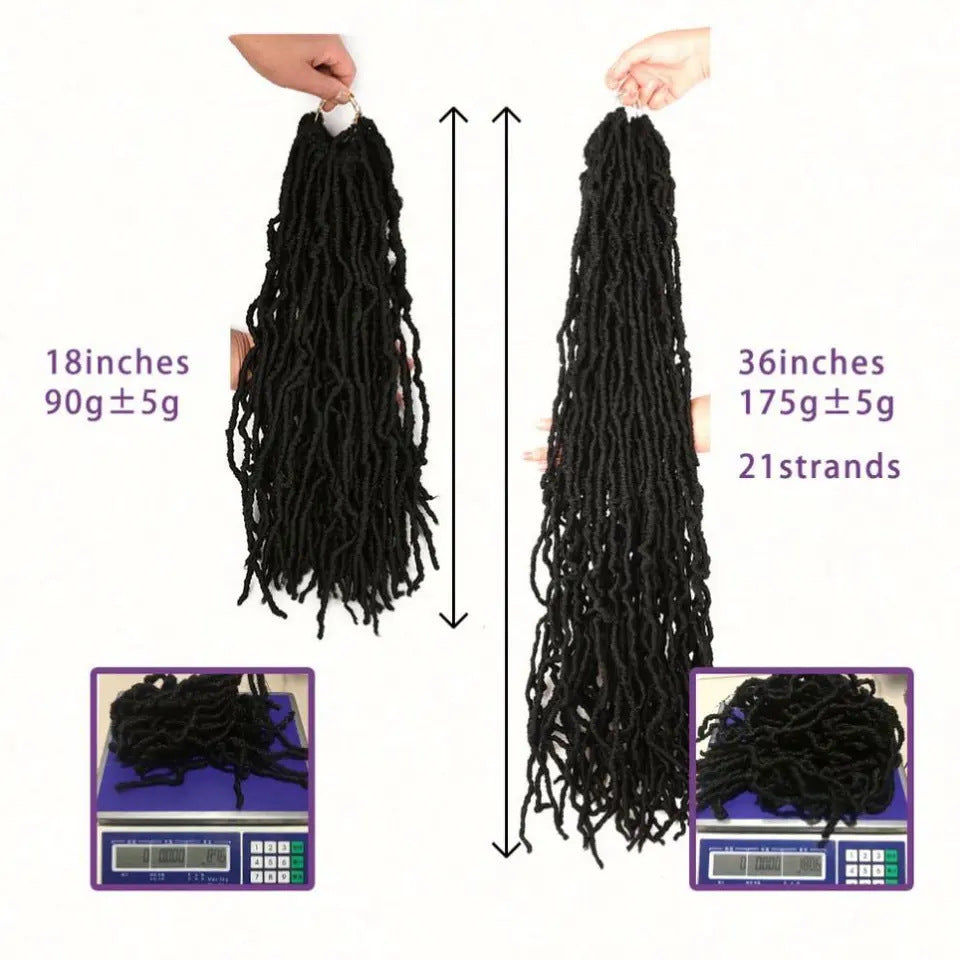 Earthworm Crochet Wig Nulocs Braiding Hair Dreadlocks in 27style