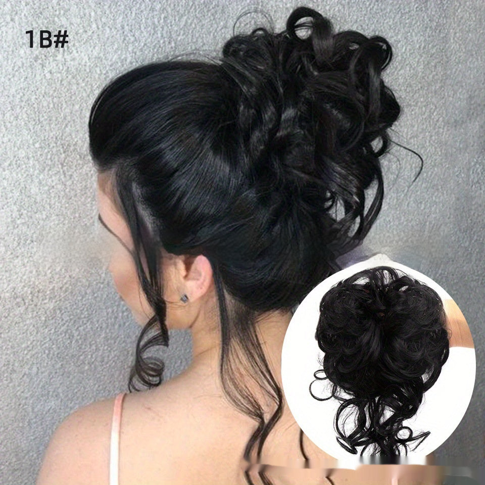 Ponytail Wig Female Short Hair Grip High Natural & Fluffy Simulation in 2 Style