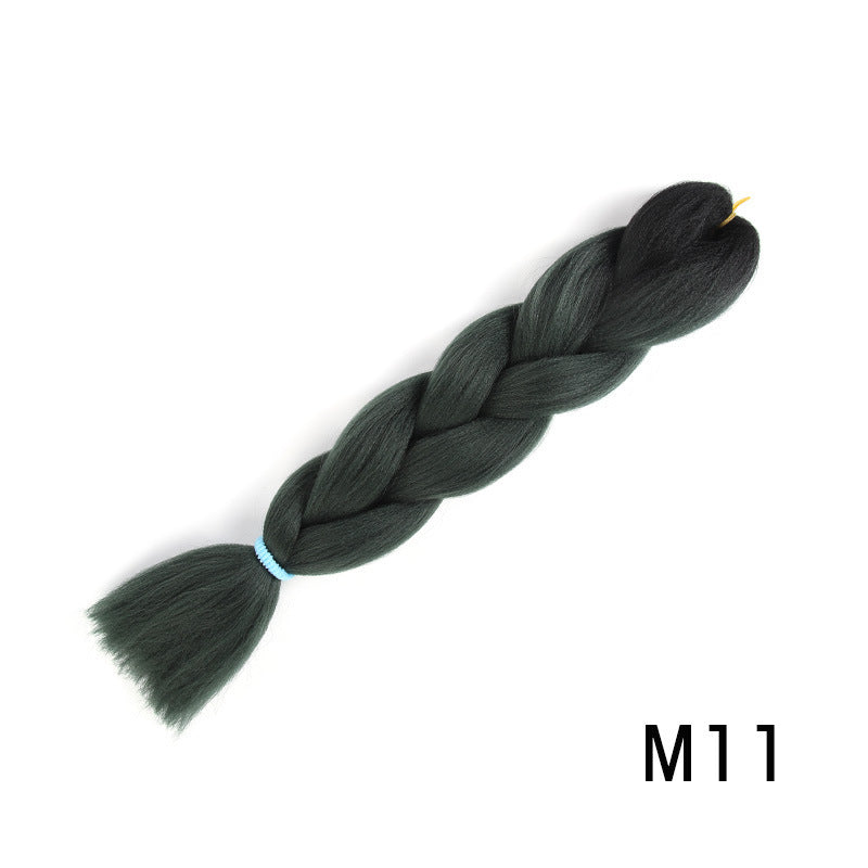 African Dyed Wig Braids Two-tone Ombre Synthetic Dreadlocks in M15