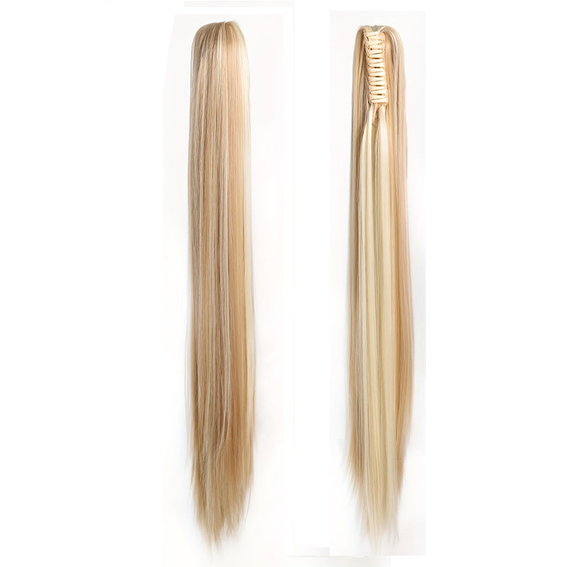 Women's Long Straight Ponytail Wig with Clip-in Medium-length in 106 Style