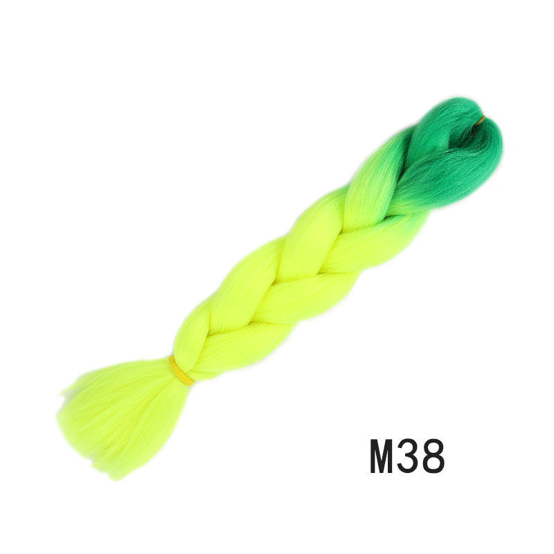 African Dyed Wig Braids Two-tone Ombre Synthetic Dreadlocks in M42