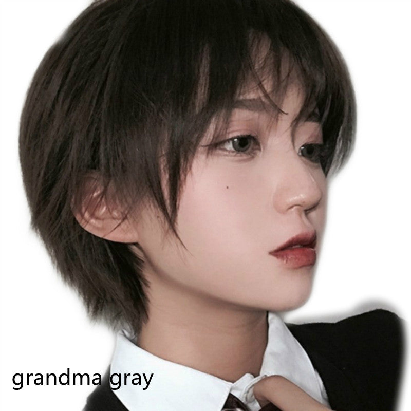 Wigs for Men and Women with Short Hair Bangs