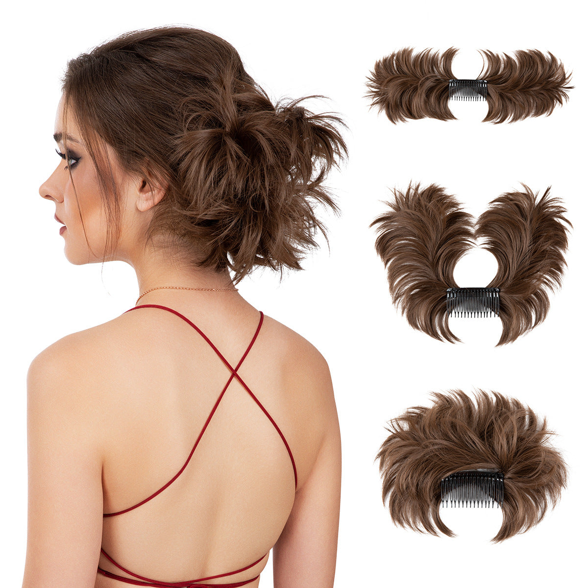 Wig Set Women's Adjustable Grip in 16H613