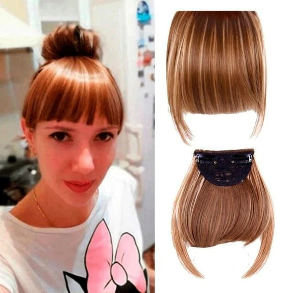 Wig Female Air Bangs Sideburns Qi
