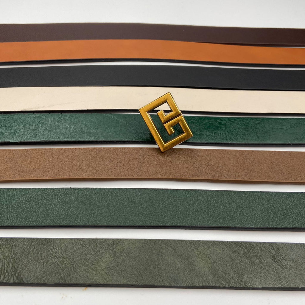 Women's Bronze with Decorative Belts for Clothes in Beige