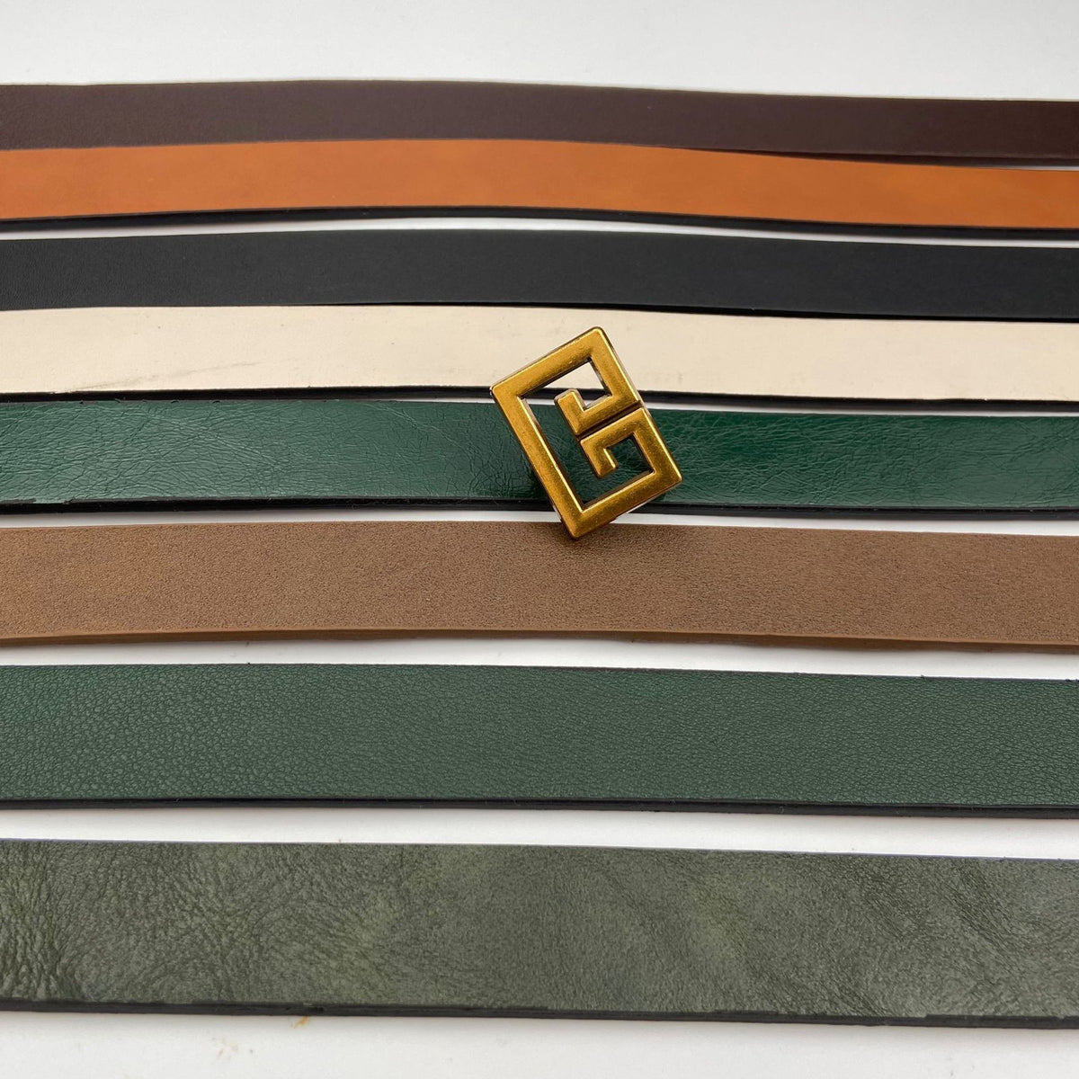 Women's Bronze with Decorative Belts for Clothes in Beige