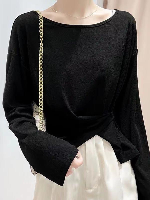 Irregular Summer Loose Thin Sun Protection Clothing for Women in White