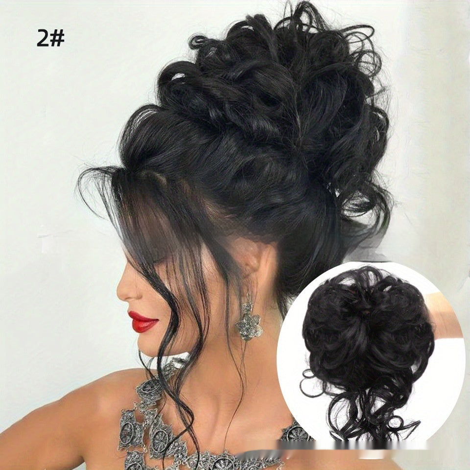 Ponytail Wig Female Short Hair Grip High Natural & Fluffy Simulation in 3 Style
