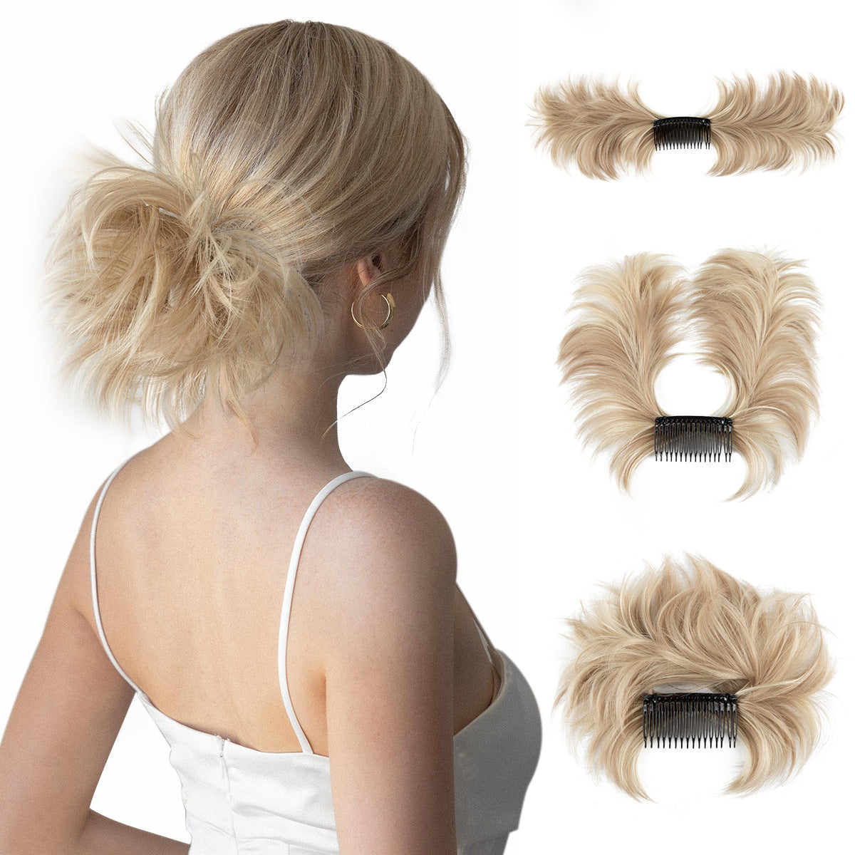 Wig Set Women's Adjustable Grip